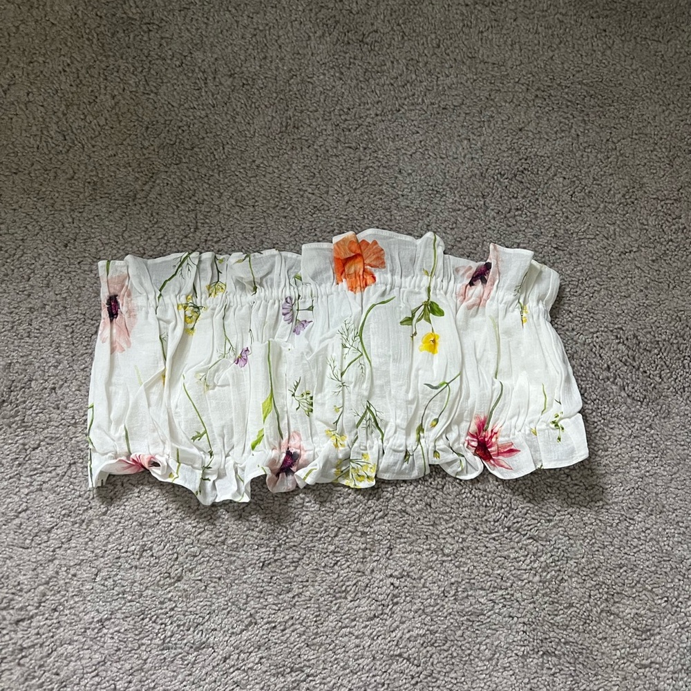 floral tube top